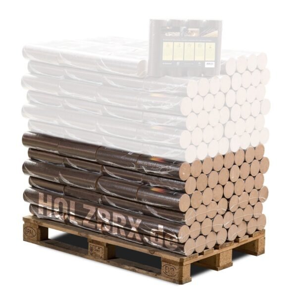 Briquetas de madera de haya, palé de 960 kg – POLLMEIER Premium Plu