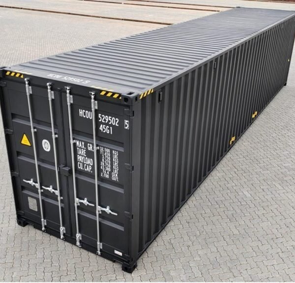 40 pies 12 192 x 2438 x 2896 mm como nuevo RAL 7021 – gris negro Entrega posibl