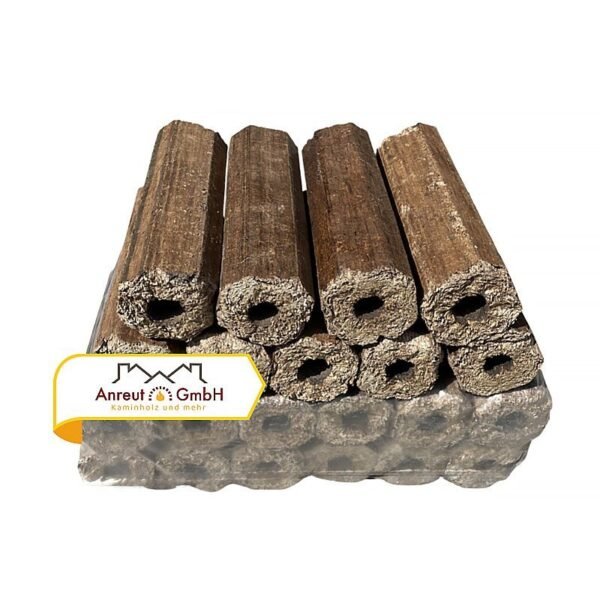 Briquetas de madera dura «Pini&Kay» 480 kg (6,5 cm x 6,5 cm x 25 cm