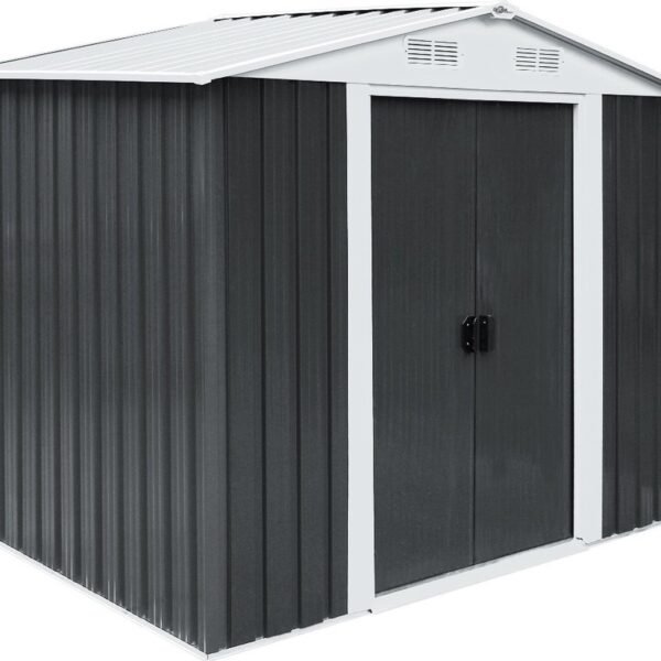 Caseta de jardín metálica Gardebruk, con 2 puertas correderas