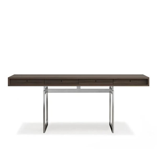 Escritorio Karakter en nogal/acero inoxidable