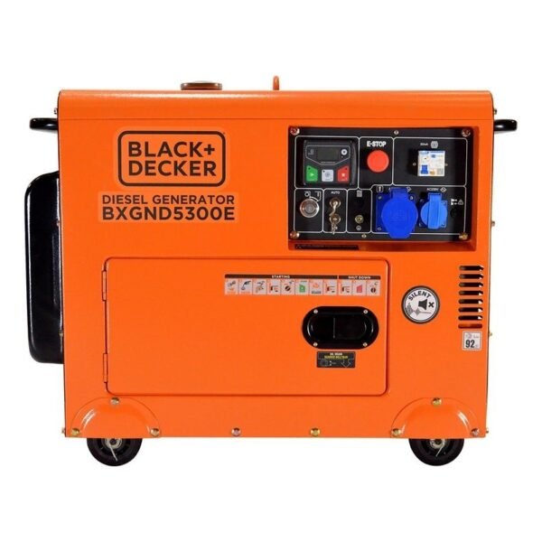 Black & Decker Generador diésel-eléctrico 5000 W