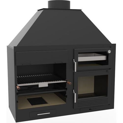 Barbacoa de carbón FM Fusion 140 con horno