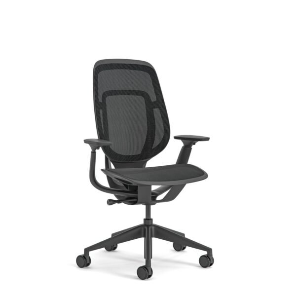 Silla ergonómica y malla resistente Steelcase Karman Action Black