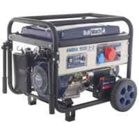 BullMach AMBRA 9500 E-3 Generador de gasolina con ruedas y AVR 7,5 kW
