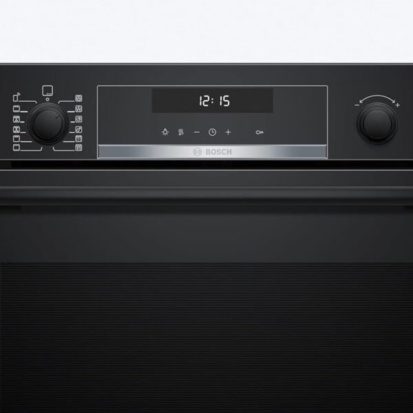 Horno pirolítico multifunción Bosch, Serie 6, 60 cm de ancho, Home Connect, AirFry, negro, HBG578EB