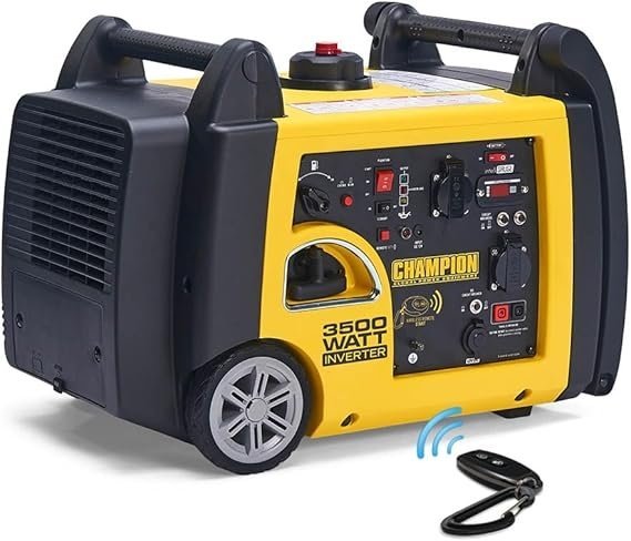 Champion Power Equipment, generador eléctrico, aparato móvil de gasolina de 3200 vatios, + mando a distancia (3200 W, 6 l)