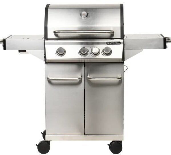 Barbacoa de gas natural Hudson con 3 fuentes y una potencia de 13,5 kW