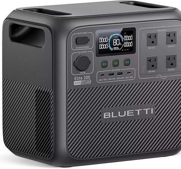 BLUETTI Elite 200 V2 Estación de energía portátil 2, 073,6 Wh