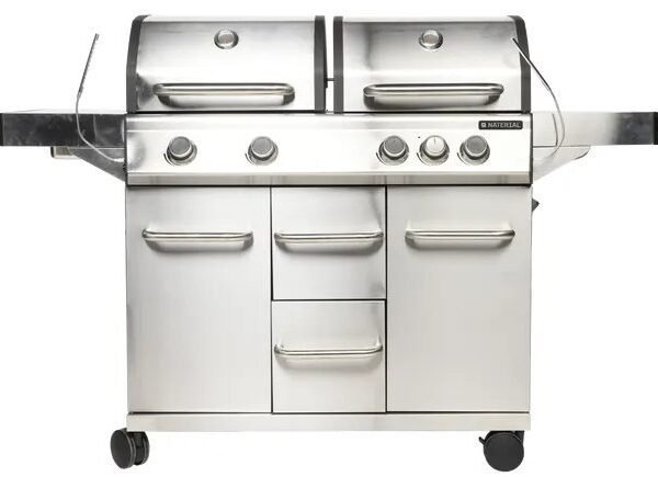 Barbacoa de gas NATERIAL Hudson con 4 quemadores y una potencia de 17 k