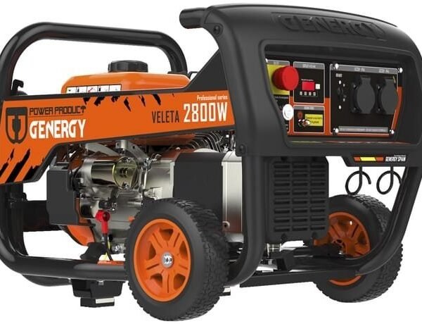 BlackStone BG 11050 Generador de corriente de gasolina con ruedas, AVR 7,8 kW