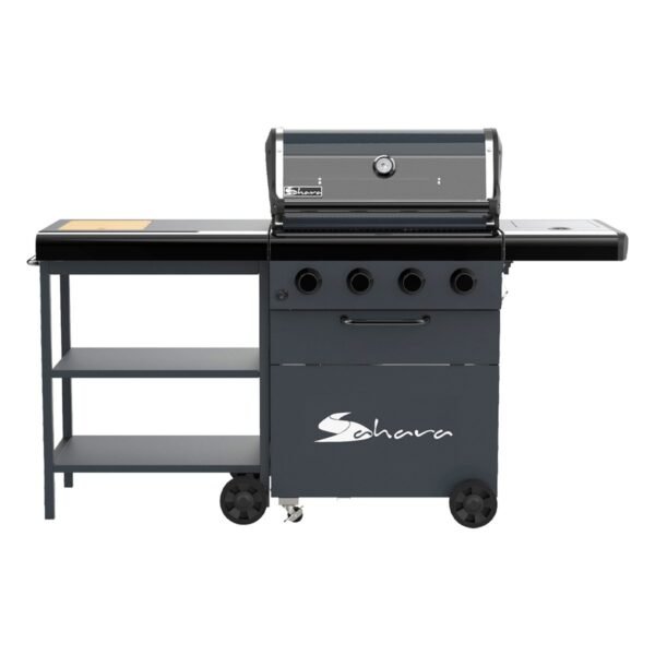 Barbacoa de gas Sahara X475, azul grisáce
