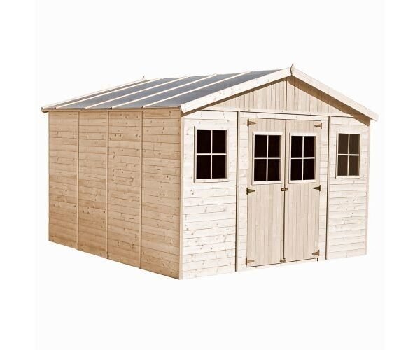 Caseta de jardín de madera – 246 x 418 x 420 cm/16 m² – TIMBELA M330+M330