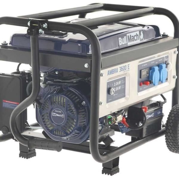 Generador de gasolina BullMach AMBRA 3600 E con ruedas 3 kW