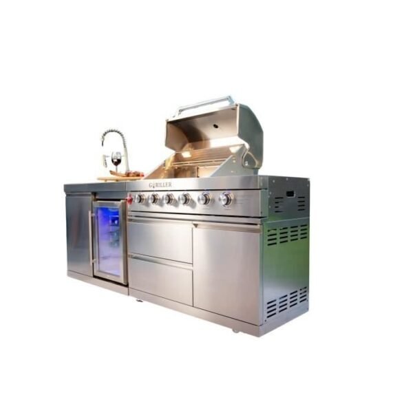 Cocina exterior Goriller Fusion Silver 217 x 58 x 119 cm